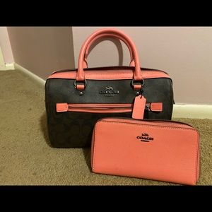 Authentic coach purse and wallet